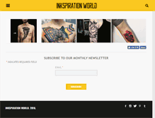 Tablet Screenshot of inkspirationworld.com